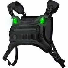 Running Chest Pack with Light Chest Packs for Holder Edc Bag for Running Ligh...