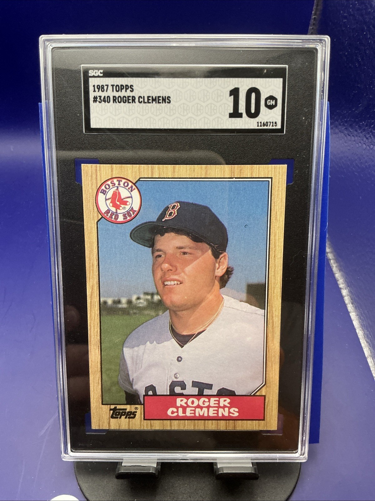1987 TOPPS - Roger Clemens #340 SGC 10 [Gem Mint]