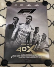 F1 Original DS Double Sided 27x40 Movie Poster Brad Pitt 4DX MINT Formula One