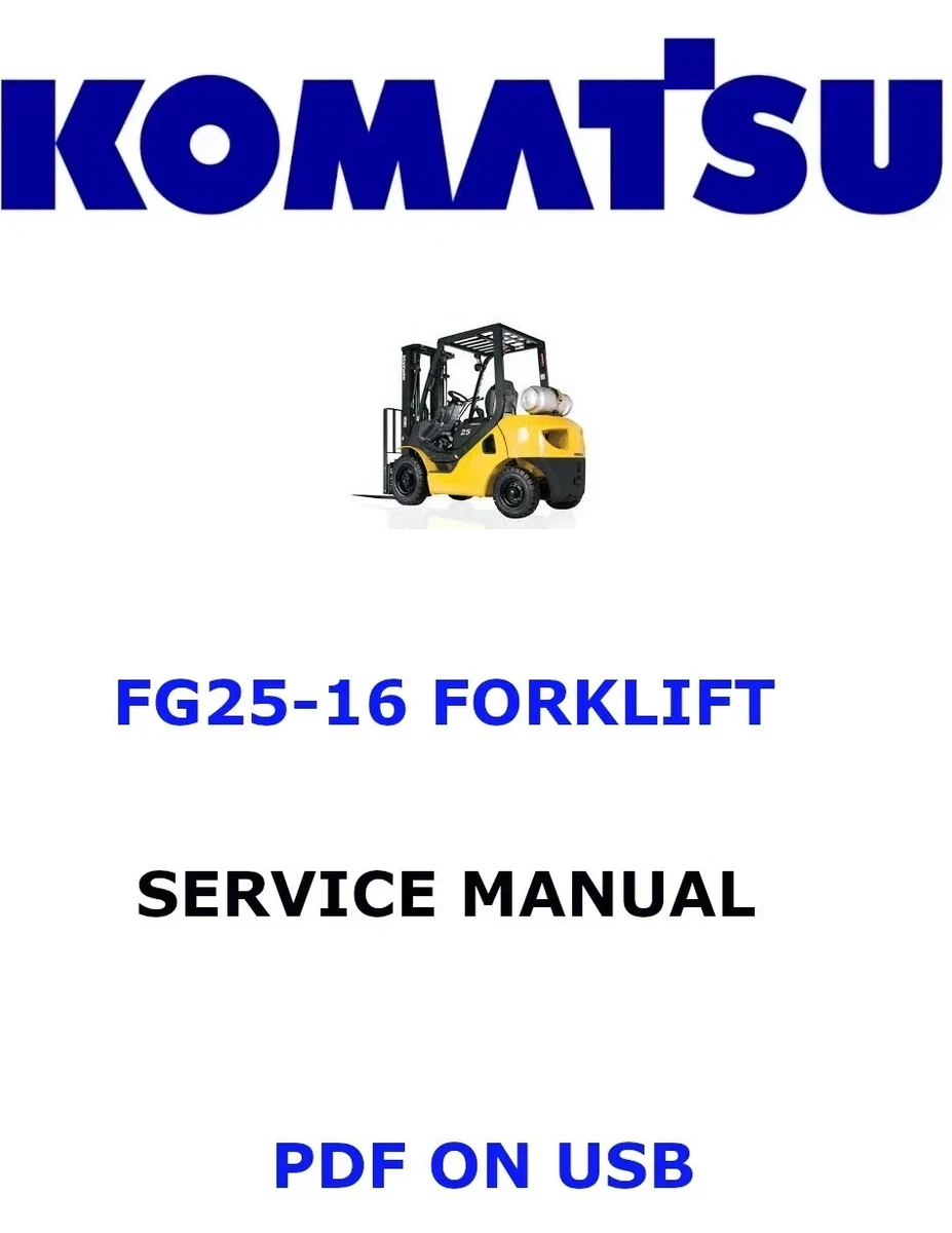 Komatsu Heavy Equipment Manuals & Books for Komatsu Forklift for