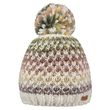 Womens Barts Nicole Bobble Pom Pom Knit Beanie Ski Hat Light Celadon