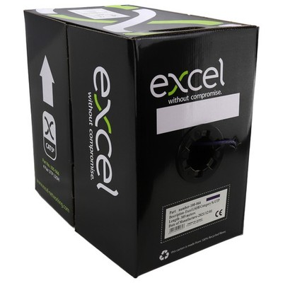 Excel Kupfer Cat5e Netzwerkkabel U/UTP raucharm LSOH Euroklasse Dca 100m/305m