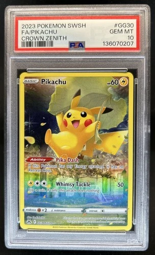 2023 Pokemon SWSH Crown Zenith Pikachu Galarian Gallery #GG30/GG70 PSA 10
