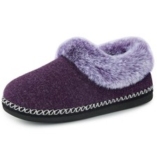 Women's Bootie Slippers Warm Soft Comfy Memory Foam Non-slip Indoor House Sho...