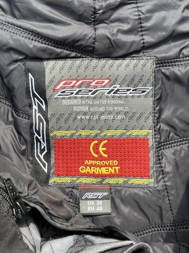 RST Mens Motorcycle Riding Trousers UK 38 XXL Black Removable Liner Adjustable - Picture 9 of 13
