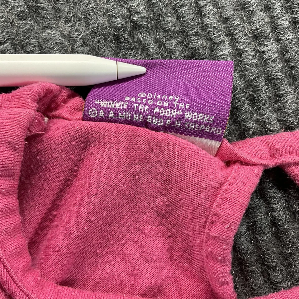 Vintage Y2K Disney Baby Winnie the Pooh Shirt Girls 3T Sleeveless Tank Piglet - Image 4 of 4