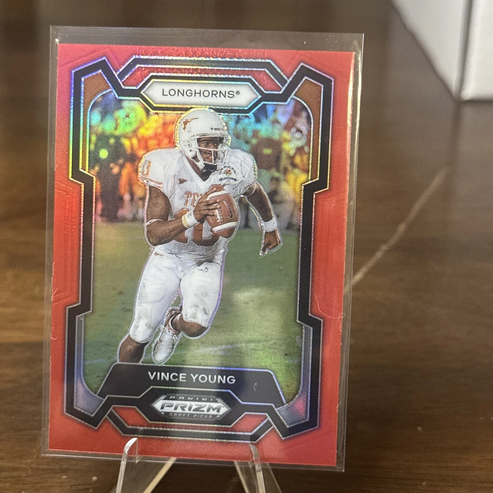 2024 Prizm Draft Picks Red 269/299 VINCE YOUNG No. 25!
