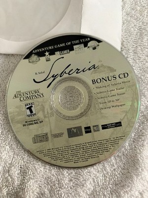 B. SOKAL SYBERIA Video Game for PC - FREE SHIPPING