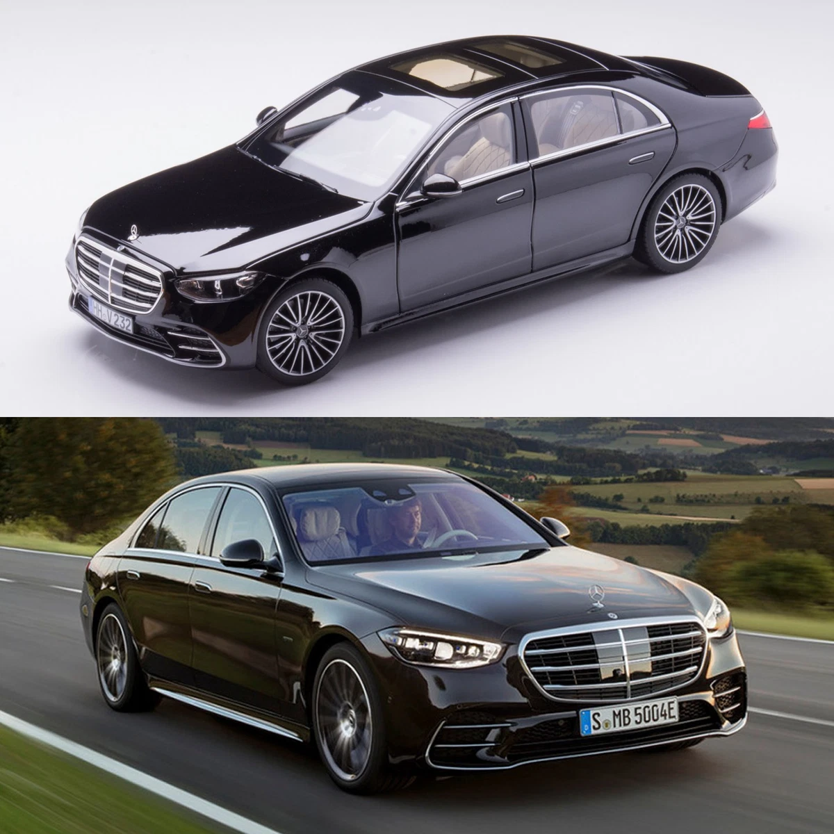 NOREV 1:18 Mercedes-Benz S-Class W223 S600 2021 Alloy Car Model