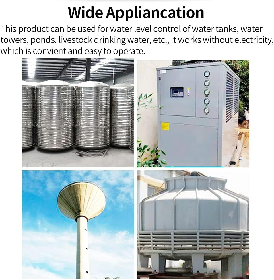 1pcs 1 Inch Float Valve Upgrade Automatically Water Level Control Valve Plast...