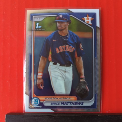 2024 Bowman Chrome 1st Prospect #BCP-69 Brice Matthews Houston Astros