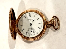 ELGIN DUEBER POCKET WATCH 10K GOLD PLATE FINE METAL 4179035 CANTON ANTIQUE WORKS