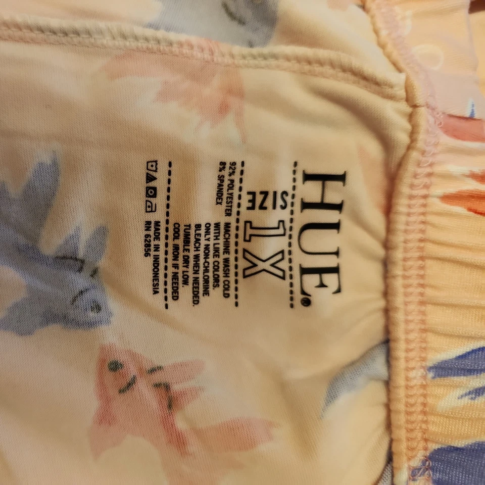 Ropa de dormir para mujer HUE pantalones de lana de gamuza rosa/pez dorado talla 1X ($44) Foto 4 de 4