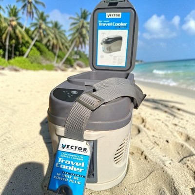 Vector Travel Cooler & Warmer Deluxe Electric Mini Portable Console 12v VEC221