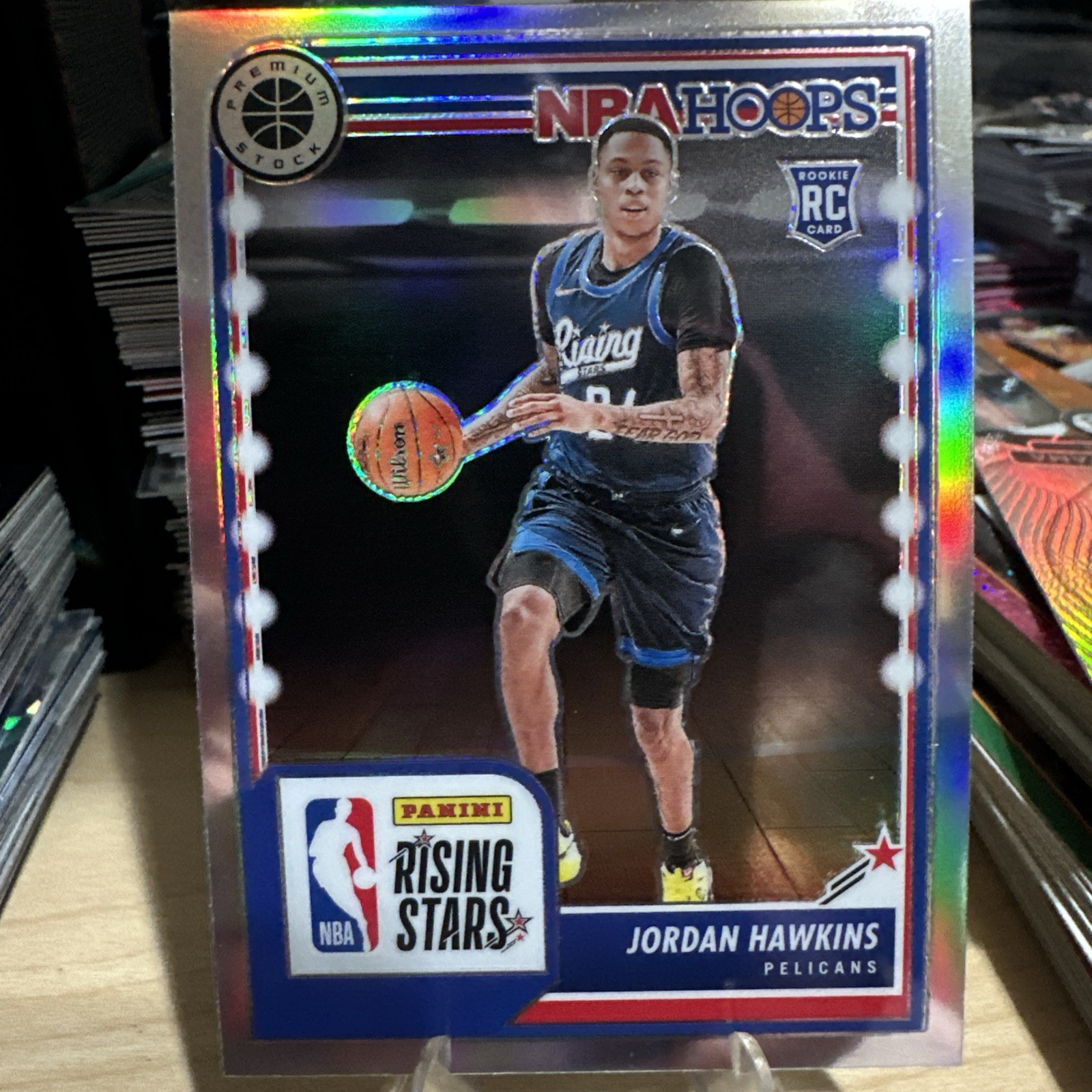 2023-24 Panini NBA Hoops Premium Stock - Rising Stars #288 Jordan Hawkins (RC)
