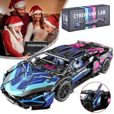 Technik Sportwagen Bausteine Set Klemmbausteine Supersportwagen Modellbausatz