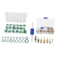 Car A/C Repair Kit, 270Pcs Green O-Ring Kit, 40Pcs Air Conditioner Valve Core
