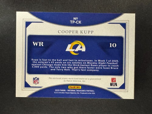Cooper Kupp 2020 Panini National Treasures Treasured Patches Booklet /25 #TP-CK - Picture 5 of 5