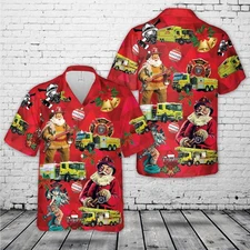 ACT Fire and Rescue Christmas Hawaiian Shir