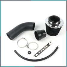 3" Cold Air Intake Filter Induction Kit Pipe for Universal Aluminum 2mm Black