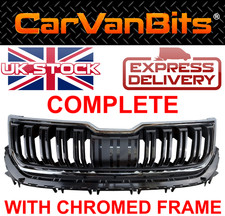 FOR SKODA KODIAQ NS 2016- FRONT RADIATOR GRILL GRILLE NEW CHROMED FRAME COMPLETE