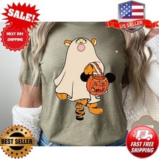 Winnie the Pooh Halloween T-Shirt, Disney Pooh Bear Ghost Tee, Retro Disneyland