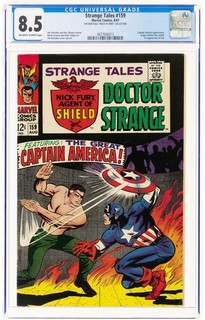 STRANGE TALES # 159 CGC 8.5 1st VAL APPEARANCE NICK FURY ORIGIN UNIVERSAL KEY
