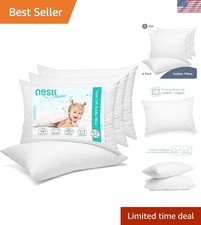 4 Pack Toddler Pillow for Sleeping 13 x 18, Small Kids Pillow for Travel, Car...