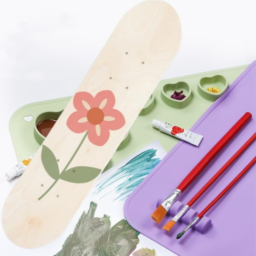Blank Skateboard Decks, 17 x 5 Inch Wooden Skate Decks DIY Graffiti Skateboar