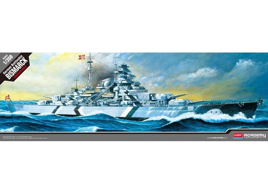 ACADEMY German Battleship Bismarck - Scala 1/350 - 14109 - Immagine 4 di 4