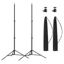 2 Pack Aluminum Light Photography Tripod Stand With Case 7 Feet Portable Photo V