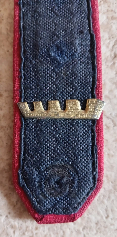 alte Uniform Deutsche Reichsbahn SBZ Schulterstück Bauwesen 51-57 Russenbretter - Bild 3 von 4