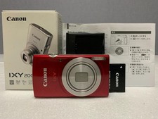 Canon IXY 200 Red Digital Camera IXUS 185 Tested Working Good Condition
