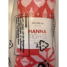 NWT Hanna Andersson Footed Tights Size 90-100 US 4 Pink Winter Pattern
