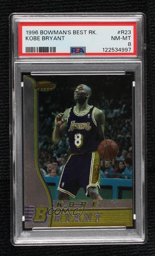1996-97 Bowman's Best Rookies Kobe Bryant #R23 PSA 8 RC HOF
