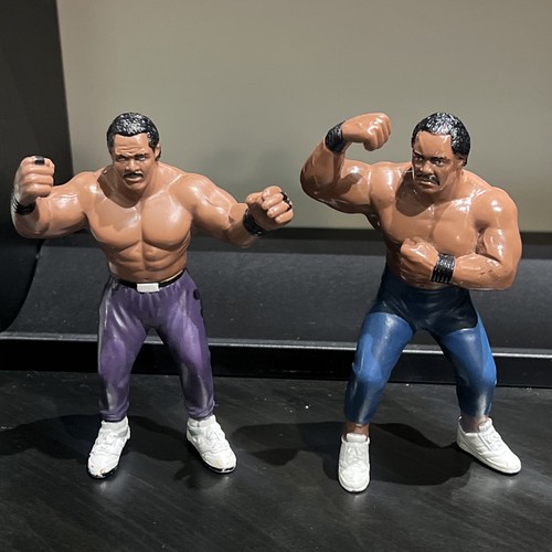 Vintage 1990 WCW DOOM Ron Simmons & Butch Reed Fig...