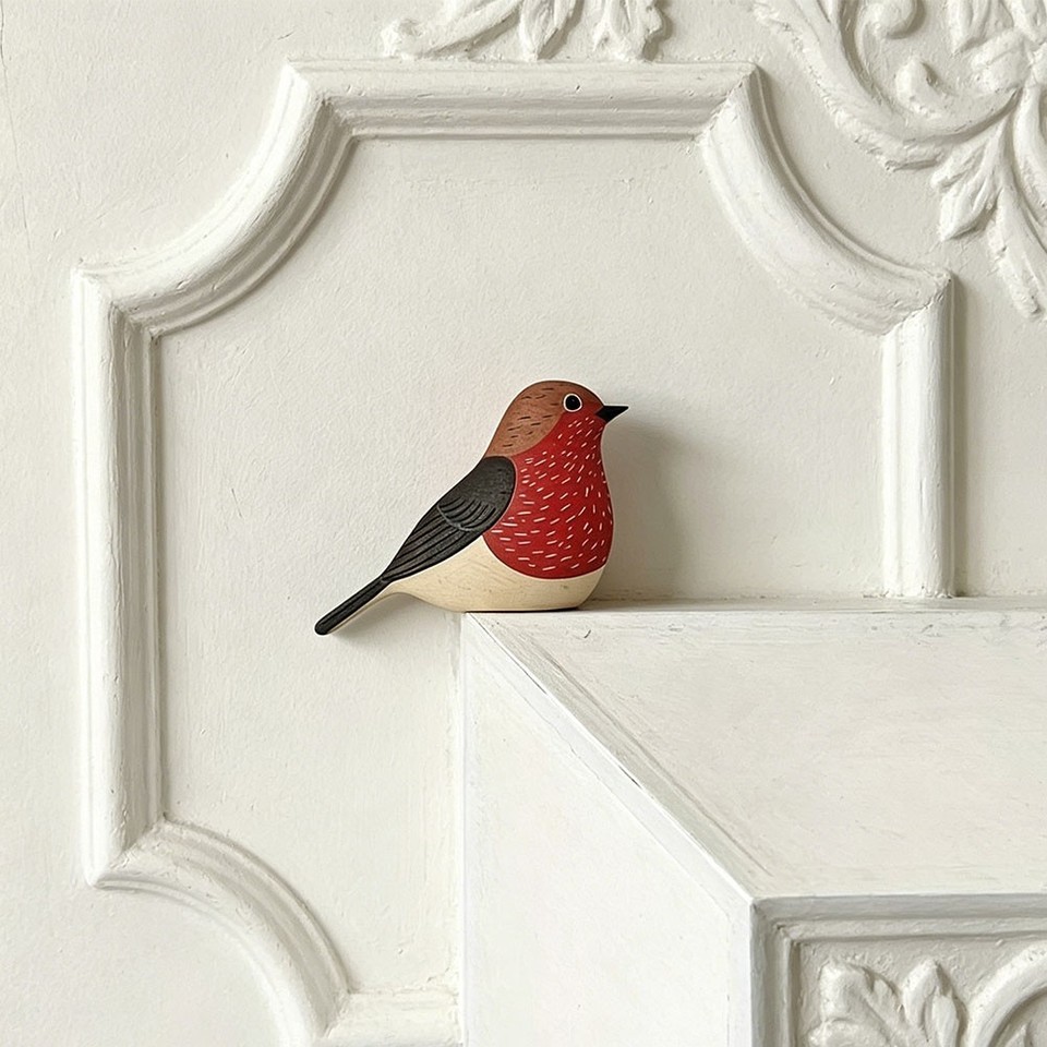 Hanging Wood Birds Wooden Bird Wall Decor For Artistic Interior Design ...
