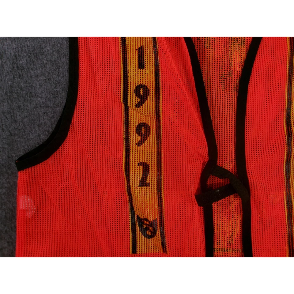 Chaleco Sewb EE. UU. Grande Naranja Malla Rendimiento 1992 Estampado Gráfico De Colección Atlético Foto 2 de 4