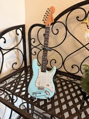 AUTOGRAPHED Tom DeLonge Blink-182 Mini Stratocaster Guitar from Axe Heaven