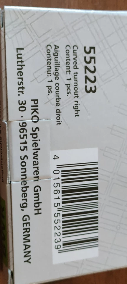 Binari Piko A-Gleis Scambio Curvo BWR r3 Codice 55223 - Immagine 4 di 4