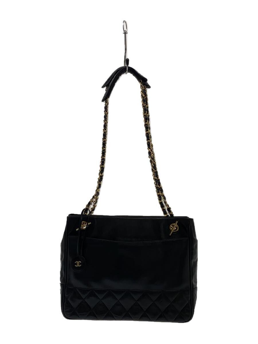 CHANEL Black Leather Tote Bag Luxury Handbag