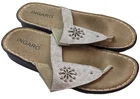 Ingaro Jax Thong Sandals Flip Flops Off White Gold Size 8
