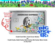 Ameriican Expresss Platinum Floral AMEXX Credit Card SMART Sticker Skin Wrap