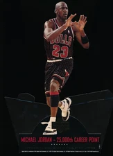 1997-98 Upper Deck Stand Ups Michael Jordan 25,000th Career Point 11" Display