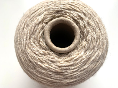Ca. 100g Bobbelwolle Garn 80%Merino 10%Yak 10%Kamel Art. ASIA 3000 Beige