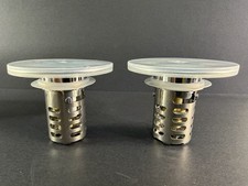 Universal Bathroom Sink Stopper w/ Hair Catcher Filter Basket - Set Of 2- New