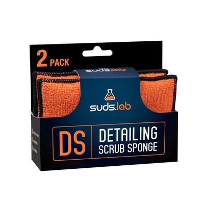 Suds Lab Microfiber Detailing Pad 2 Pack - Safe for Car Interior & Leather