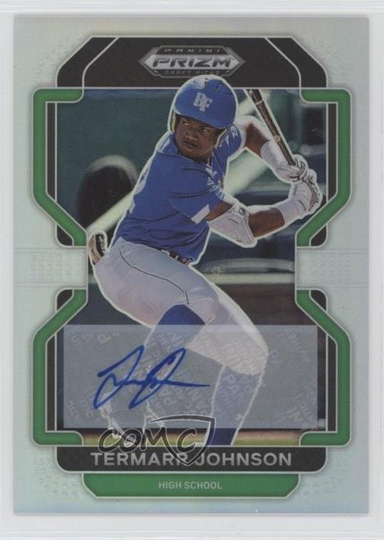 2022 Panini Prizm Draft Picks Silver Prizm Auto Termarr Johnson #PDP4 Auto 03j5