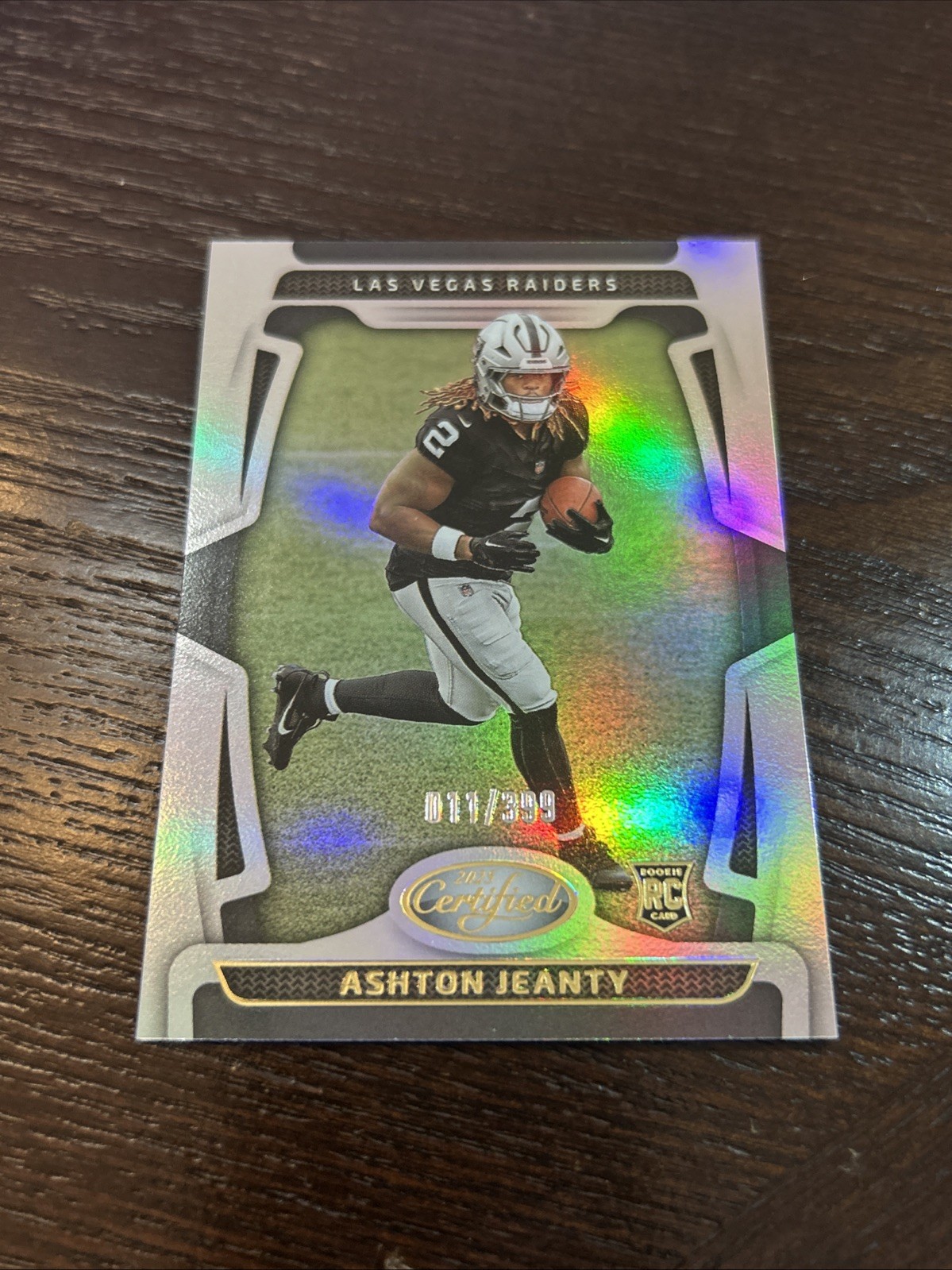 2025 Panini Certified Ashton Jeanty Rookie RC #125 Mirror #11/399