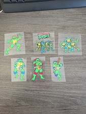 Teenage Mutant Ninja Turtles Raised UV DTF Full Color Decals 6 Pc Bundle